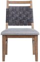 Intercon Oslo Gray/Weathered Chestnut Dining Side Chair-2