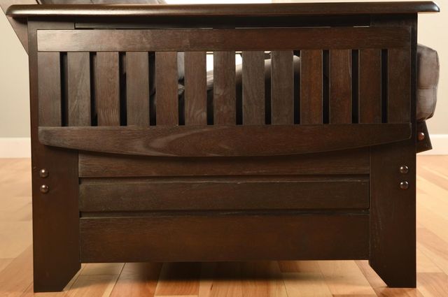Kodiak Furniture Phoenix Suede Peat/Espresso Full Storage Futon with Mattress-3