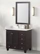 Furniture of America® Aprea Espresso/White Vanity Set with Mirror-0