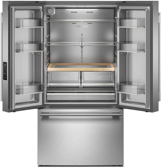 KitchenAid® 36" 31 Cu. Ft PrintShield® Stainless Steel French Door Refrigerator with Internal Water Dispenser-1