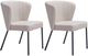 Zuo® Modern Aimee 2-Piece Beige/Black Dining Side Chair Set-0