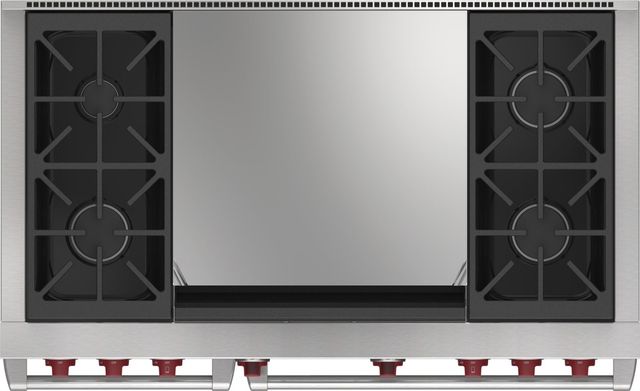 Wolf® 48" Stainless Steel Pro Style Dual Fuel Range-2