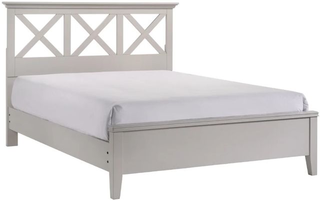 Bernards Nova II Gray King Panel Bed-0