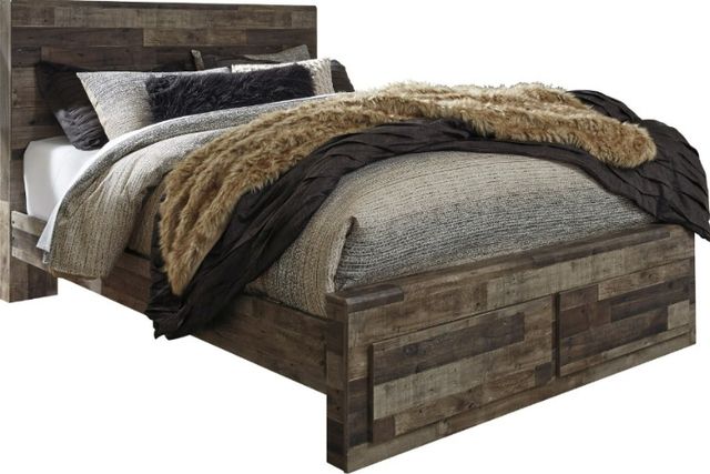 Benchcraft® Derekson 6-Piece Multi Gray King Panel Storage Bed Set-1