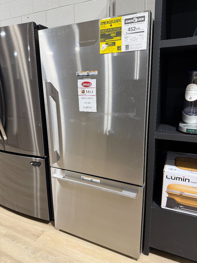 Fisher & Paykel Series 5 32 in. 17.1 Cu. Ft. Stainless Steel Counter Depth Bottom Freezer Refrigerator-0