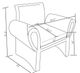 Coaster® Liana Rust Orange Upholstered Roll Arm Accent Chair-3