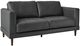 Elements International Hampton 3-Piece Fiero Charcoal Living Room Stationary Seating Set-2