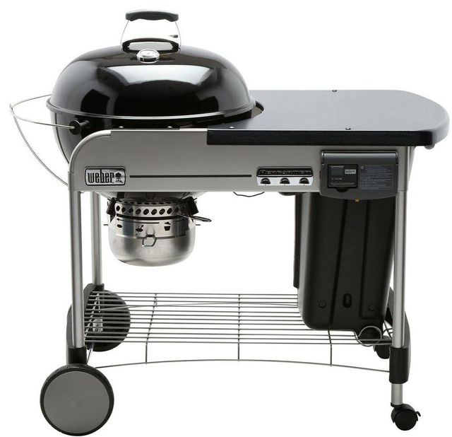 Weber® Grills® Performer® Deluxe 22" Black Freestanding  Charcoal Grill-0