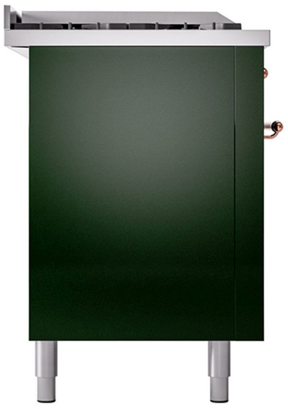 Ilve® Nostalgie II Series 60" Emerald Green Pro Style Dual Fuel Range-2