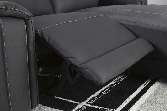 Signature Design by Ashley® Henefer 3-Piece Midnight Power Reclining Right-Arm Facing Sectional and Chaise-4