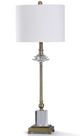 Stylecraft Matlock Bronze/Clear/White Table Lamp-0