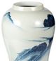 A & B Home Blue/White Windswept Ginger Jar-3