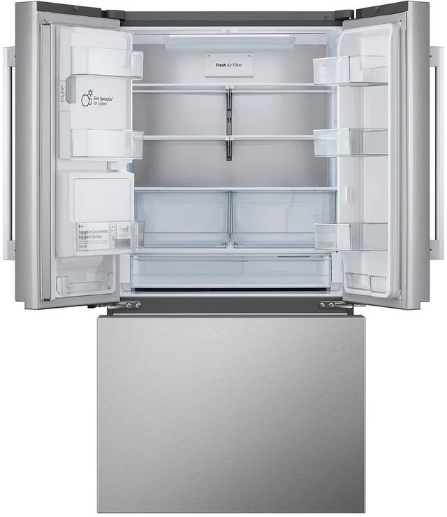 LG 36" 30.7 Cu. Ft. Stainless Steel French Door Refrigerator with Dual Ice Maker-1