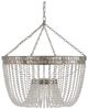 Currey & Company Highbrow Distressed Silver Leaf Chandelier-0