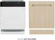ZLINE Autograph Edition Tallac 24" Panel Ready 3rd Rack Tall Tub Top Control Built-In Dishwasher with Champagne Bronze Handle-3