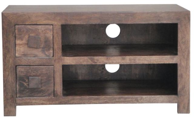 Jaipur Furniture Dakota Dark Brown 2-Drawer Plazma TV Unit-0