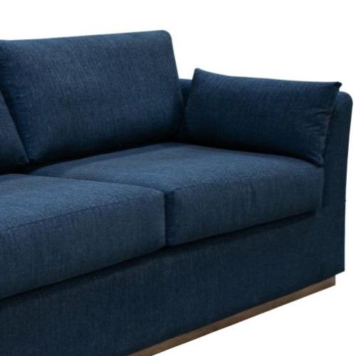 International Furniture Direct Vallarta Navy Blue Sofa-2