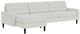 EQ3 Customizable Reverie 2-Piece Low Armrest Sectional Apartment Sofa with Left Hand Facing Grand Chaise-0