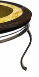 Forge Design Signature Stained Glass Oval Coffee Table-1