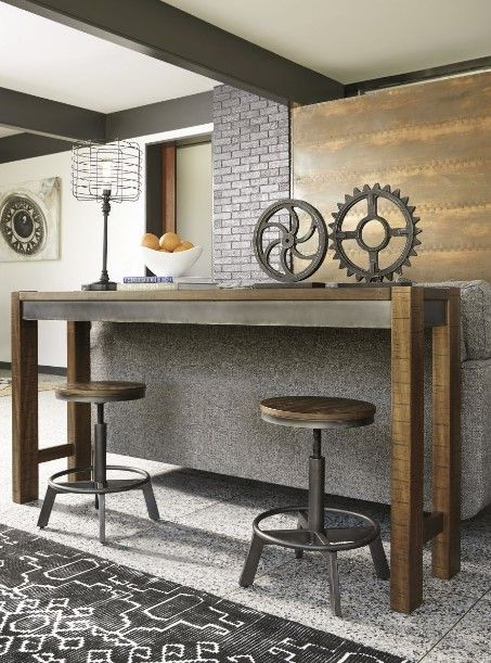 Signature Design by Ashley® Torjin 5-Piece Brown/Gray Counter Height Dining Table Set-3