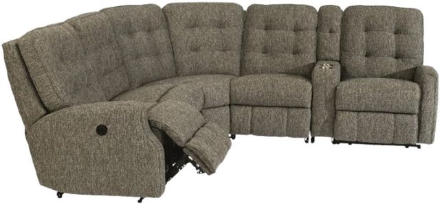 Flexsteel® Customizable Devon 6-Piece Power Reclining Sectional with Power Headrests-1