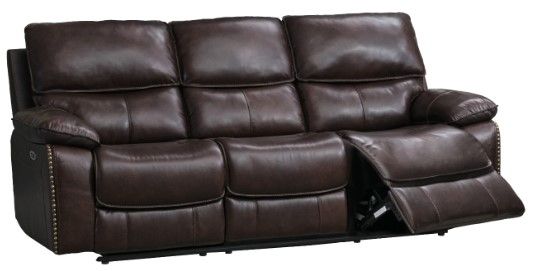 Mazin Furniture Gilbert Brown Power Reclining Sofa-1