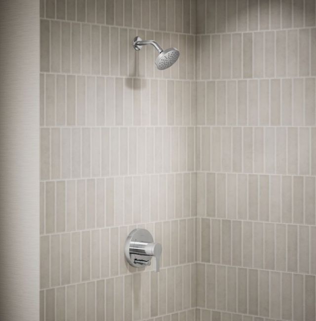 KOHLER® Elate® Rite-Temp® Polished Chrome 1.75 GPM Shower Trim Kit with Push-Button Diverter-1