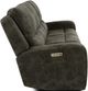 Flexsteel® Aiden Grey Power Reclining Sofa with Power Headrests-4