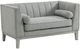 Elements International Cannes Mckinney Charcoal Loveseat-0