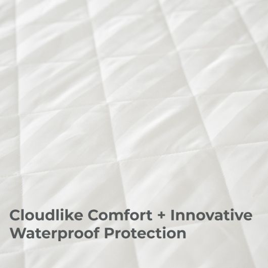 Cariloha White King Quilted Mattress Protector-2