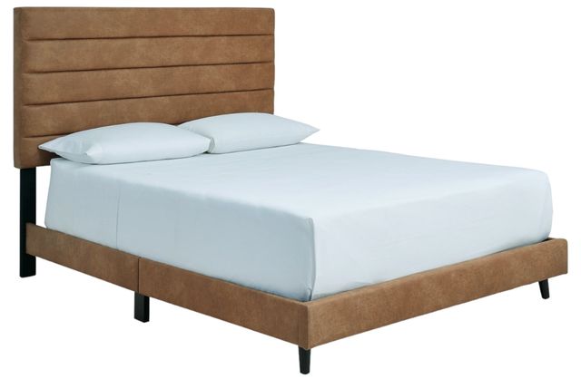 Signature Design by Ashley® Vintasso Brown Queen Upholstered Bed-1