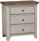 Liberty Furniture Farmhouse Reimagined 4-Piece Antique White/Chestnut King Sleigh Bedroom Set-5