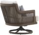 New Classic® Home Furnishings Genova Gray Aluminum/Fabric Outdoor Swivel Patio Club Chair-5