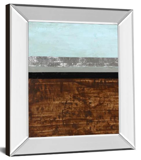 Classy Art Textured Light I by Natalie Avondet Mirror Framed Wall Art-1
