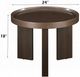 ACME Furniture Lakita Dark Blond High Gloss End Table with Smoked Oak Base -3