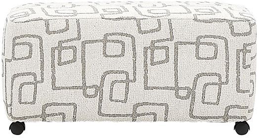 Hughes Furniture® 5825 Labyrinth Taupe Ottoman-0