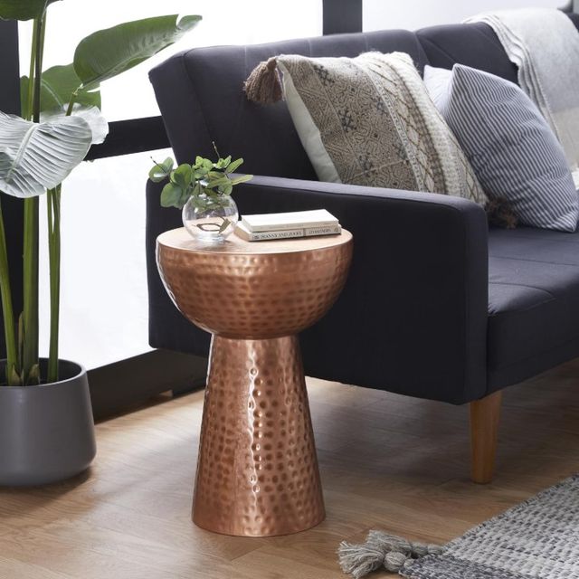 Deco Marche Copper Handmade Accent Table-3