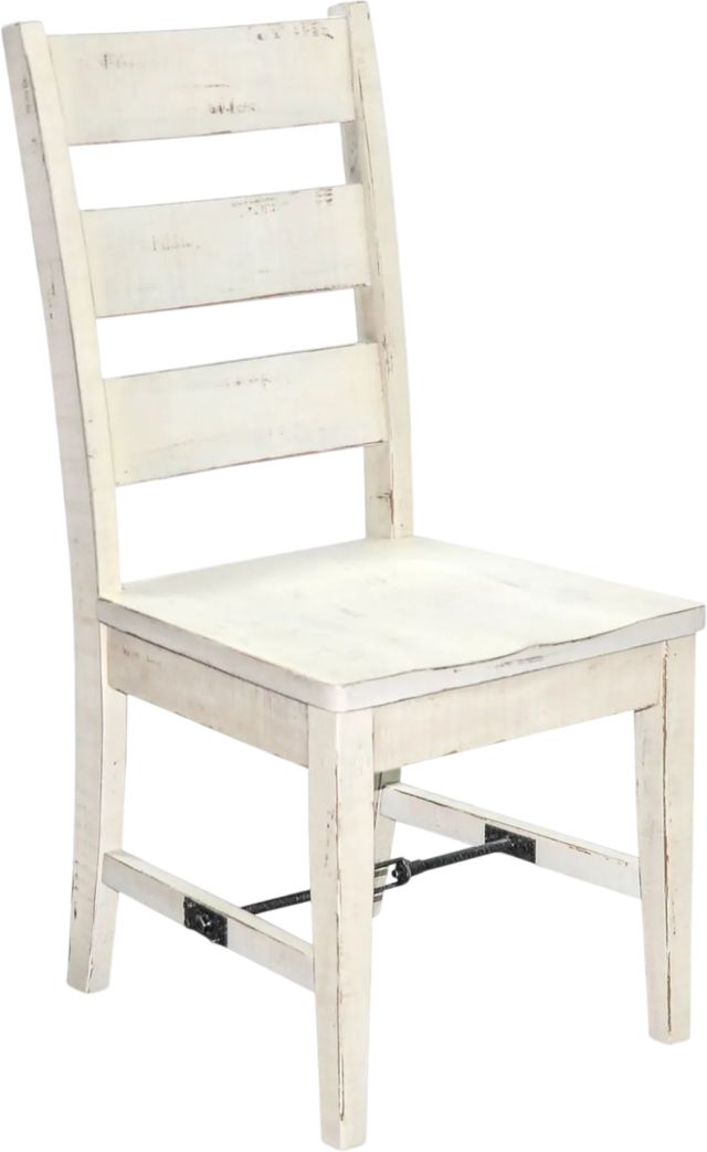Sunny Designs™ Marina White Sand Ladderback Dining Chair with Turnbuckle-0