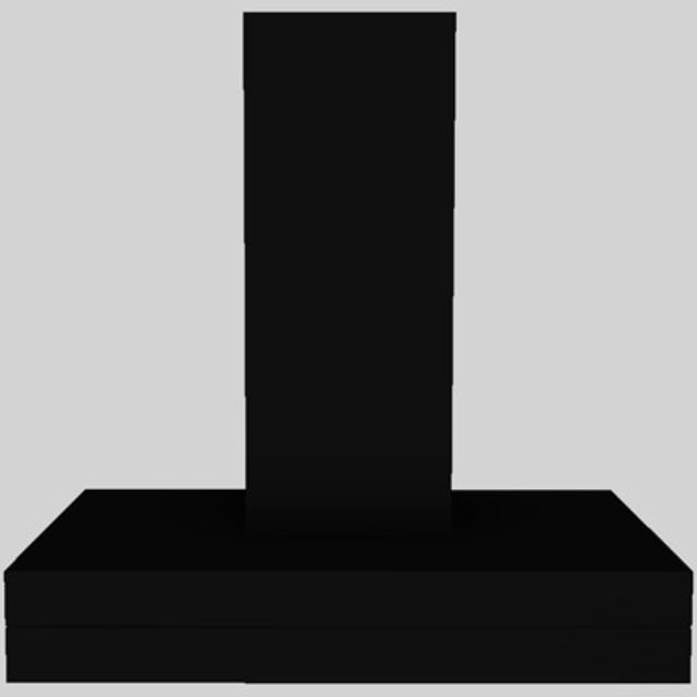 Vent-A-Hood® K Series 36" Black Contemporary Wall Mounted Range Hood-0