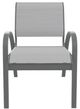 Telescope Casual Aruba Abalone/Graphite Aluminum/Fabric Outdoor Sling Stacking Cafe Chair-1