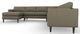 Best® Home Furnishings Customizable Trafton 5-Piece Leather Left-Arm Facing Sectional and Chaise with Espresso Legs-1