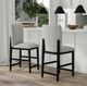 Elements International Portland Black/Gray 20" Bar Stool-1
