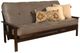 Kodiak Furniture Monterey Suede Gray/Espresso Full Futon with Mattress-0