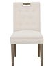 Fairfield® Customizable Entree Dining Pull Short Back Dining Chair with Mica Legs and Buttons-1