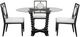 Bassett Mirror Susanna Glass Top Dining Table with Antique Black Base-2