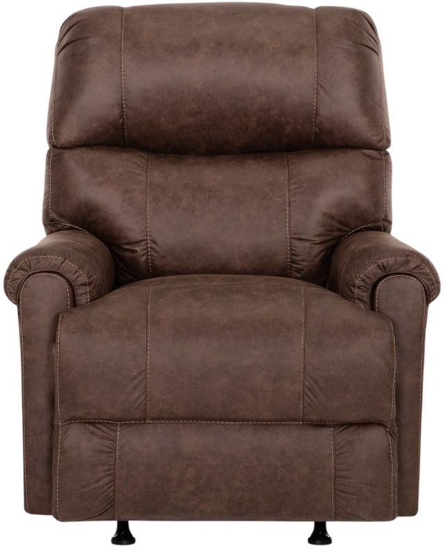 Franklin™ Captain Outlier Walnut Manual Swivel Rocker Recliner-3