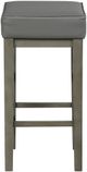 Mazin Furniture Pittsville Antique Gray Bar Stool-1