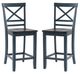 Powell® Laurel 2-Piece Blue Counter Stool Set-0