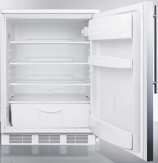 Accucold® by Summit® 24" 5.5 Cu. Ft. Stainless Steel Compact Refrigerator-2