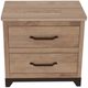 International Furniture Direct Natural Parota Brown Nightstand-2